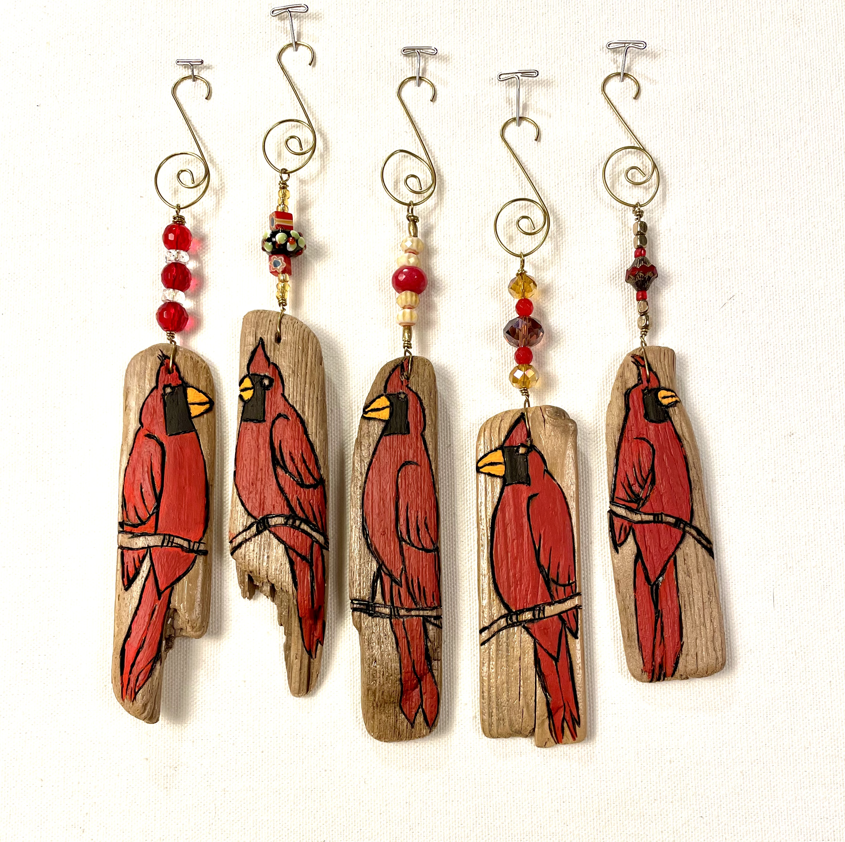 Cardinal Ornaments 
